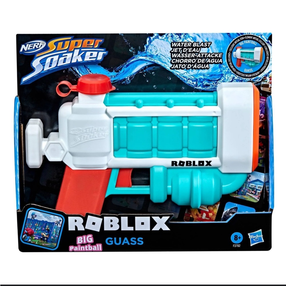 Roblox Super Soaker BIG Paintball Guass Water Blaster, NWT